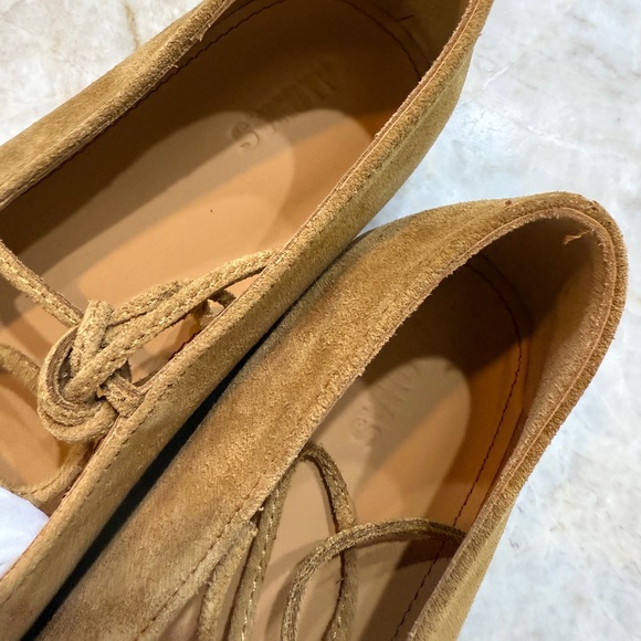 ALOHAS Camel Suede Flats - Picture 5 of 9